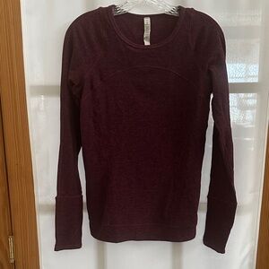 Lululemon Burgundy Long Sleeve Top